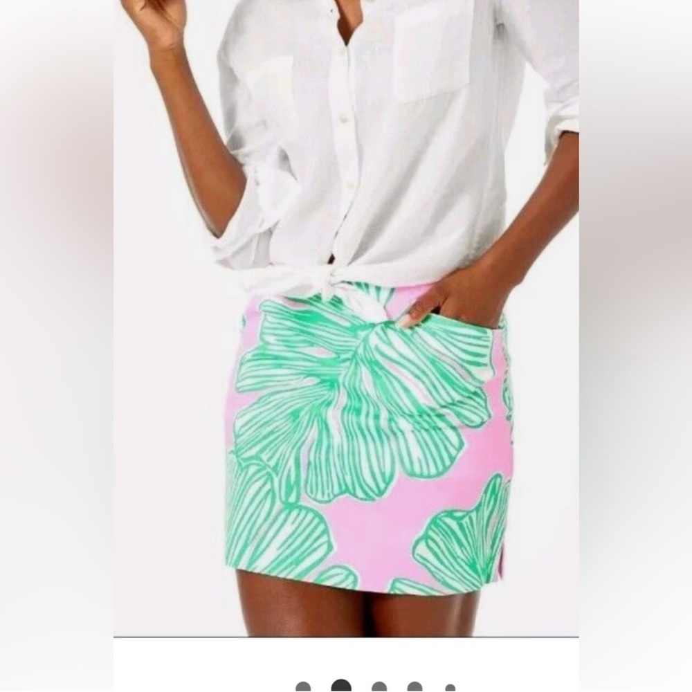 NWT Lilly Pulitzer Marigold Skort Mandevilla Baby who let the fonds out Sz 0